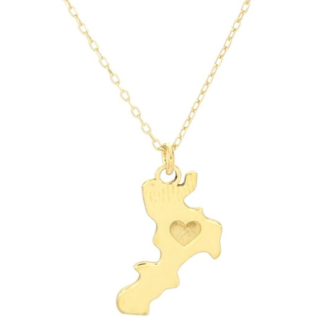 Collana Calabria in argento 925  color Gold  