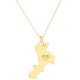 Collana Calabria in argento 925  color Gold  