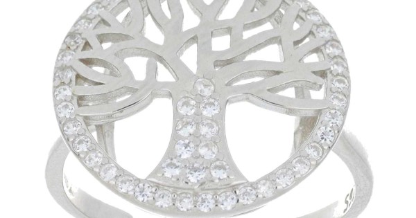 Orecchini A Perno Albero Della Vita In Argento Sterling