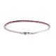 Bracciale Tennis fucsia 2 MM Argento 925