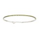 Bracciale Tennis regolabile verde oliva 2 MM
