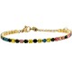 Bracciale Choker Dorato Multicolor Bracciale Choker Dorato Multicolor