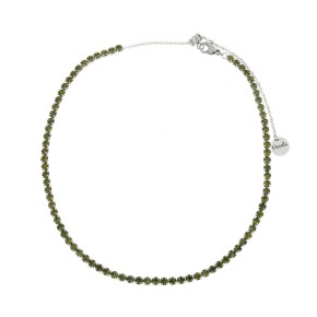 Collana Choker Verde Oliva Collana Choker Verde Oliva