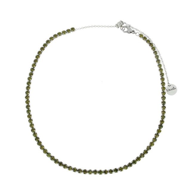 Collana Choker Verde Oliva Collana Choker Verde Oliva