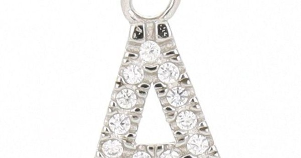 Collana in argento con fiore di zirconi | Gioielli