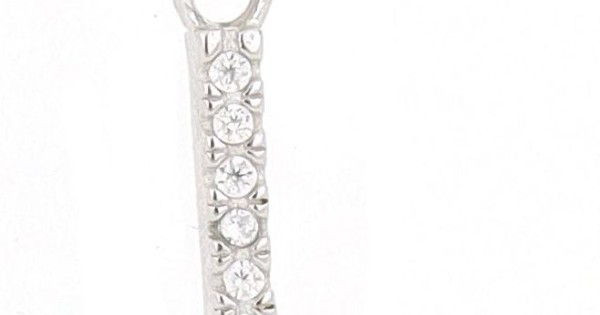 Collana LOVE IN con lettera pendente L in oro bianco e diamanti| CHIMENTO