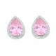 Orecchini Dubai goccia in argento 925 con zirconi e cristalli