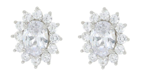 Orecchini Principessa Argento 925 Per Bambini – Monkimau Coroncina Cuore