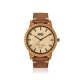 OROLOGIO UOMO IN LEGNO CASSA BAMBOO INCISA CIN PELLE INVECCHIATA