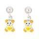 Orecchini baby con orsetto pendente