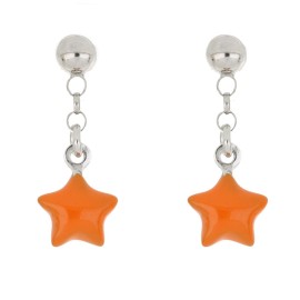 Orecchini baby medio lunghi con stella