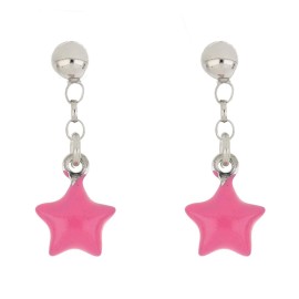 Orecchini baby medio lunghi con stella