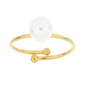 Anello Perla dorato