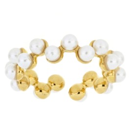 Anello Perla dorato