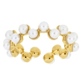 Anello Perla dorato