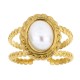 Anello Perla dorato