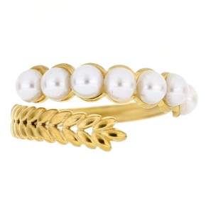 Anello Perla dorato