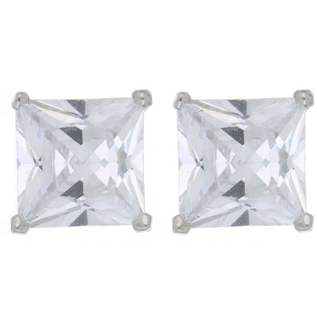 Orecchini Punti Luce Quadrati 8X8 MM