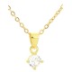 Collana punto luce Tonda Dorata 4 MM