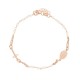 Bracciale rosario rosè perline bianche