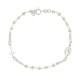 Bracciale rosario argentato cristalli ambra