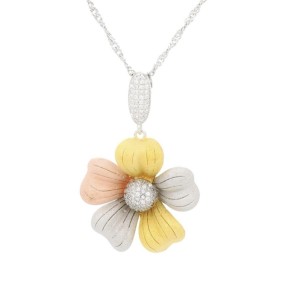 Collana Sidney Fiore Tricolore