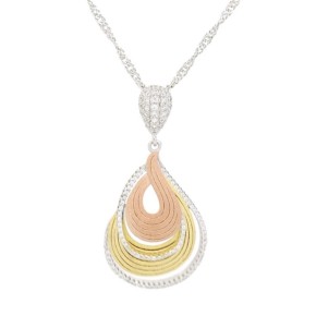 Collana Sidney Goccia Tricolore