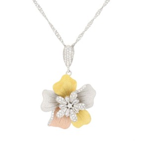 Collana Sidney Fiore Tricolore