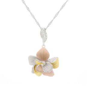 Collana Sidney Fiore Tricolore