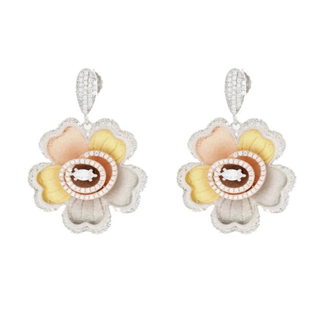 Orecchini Sidney Fiori Tricolore