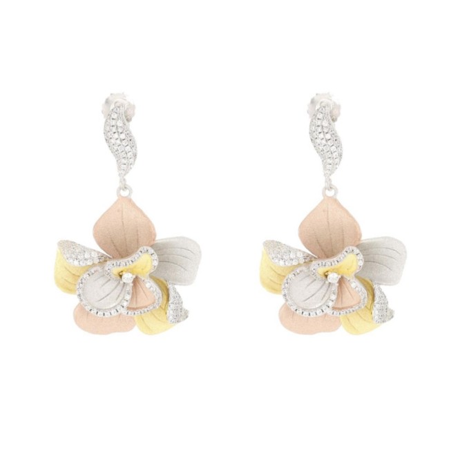 Orecchini Sidney Fiori Tricolore