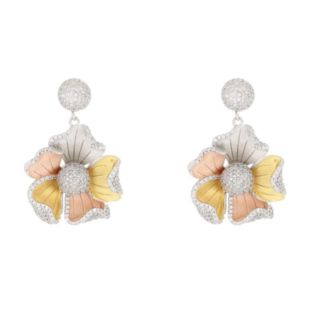Orecchini Sidney Fiori Tricolore