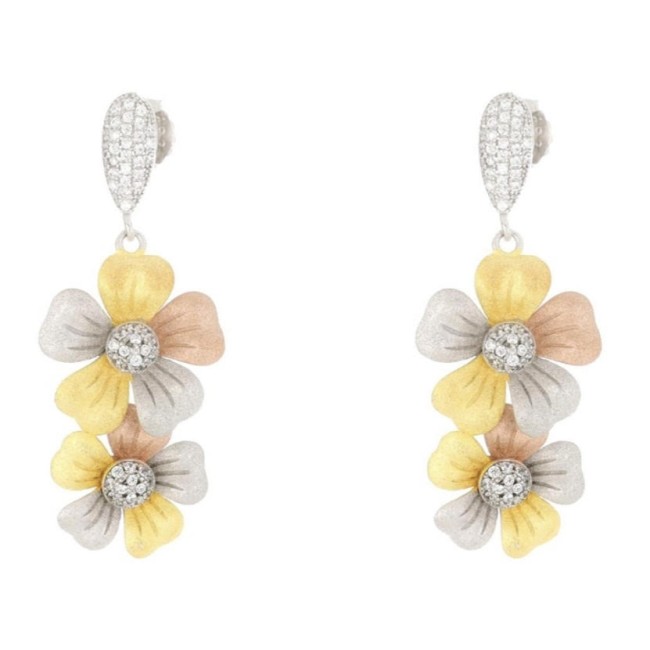 Orecchini Sidney Fiori Tricolore