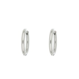 Orecchini cerchi in Acciaio argentato 20 mm