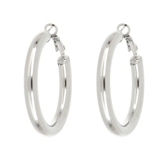 Orecchini cerchi argento e corallo - Gioielli - Orecchini - di Sare Orecchini cerchi argento e corallo - Gioielli - Orecchini - di Sare
